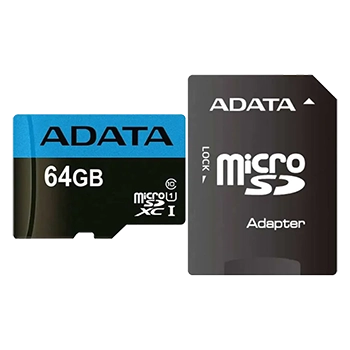کارت حافظه‌ microSDXC ای دیتا مدل Premier کلاس 10 استاندارد UHS-I U1 سرعت 100MBps همراه با آداپتور SD ظرفیت 64 گیگابایت